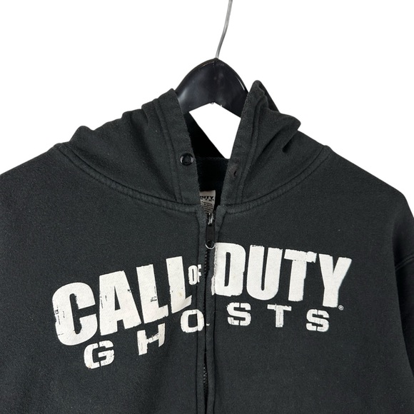 Mens Y2K Activision Call Of Duty Ghosts Full Zip Gaming Promo Hoodie Size L - Picture 2 of 8